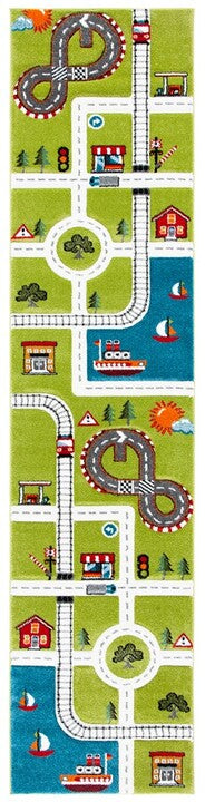 safavieh clearance carousel kids crk192y green rug