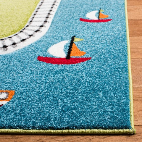 safavieh clearance carousel kids crk192y green rug