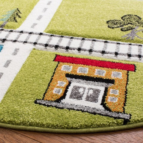 safavieh clearance carousel kids crk192y green rug