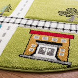safavieh clearance carousel kids crk192y green rug