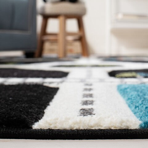 safavieh clearance carousel kids crk192z black rug