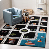 safavieh clearance carousel kids crk192z black rug