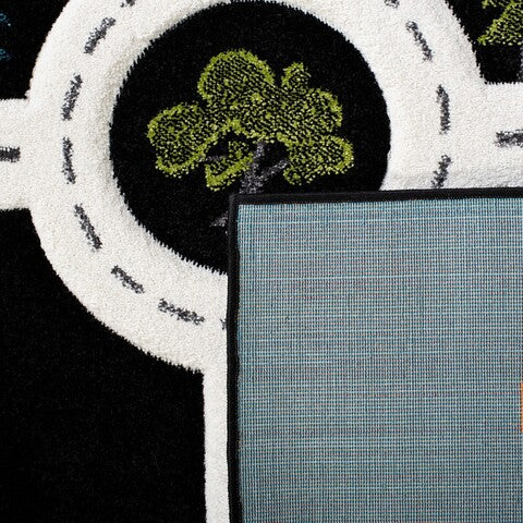 safavieh clearance carousel kids crk192z black rug