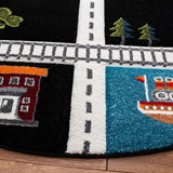 safavieh clearance carousel kids crk192z black rug