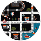safavieh clearance carousel kids crk192z black rug