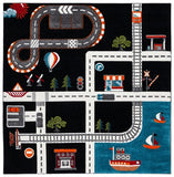 safavieh clearance carousel kids crk192z black rug