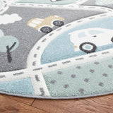 safavieh clearance carousel kids crk193f grey rug