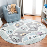 safavieh clearance carousel kids crk193f grey rug
