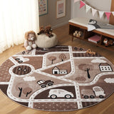 safavieh clearance carousel kids crk193t brown rug