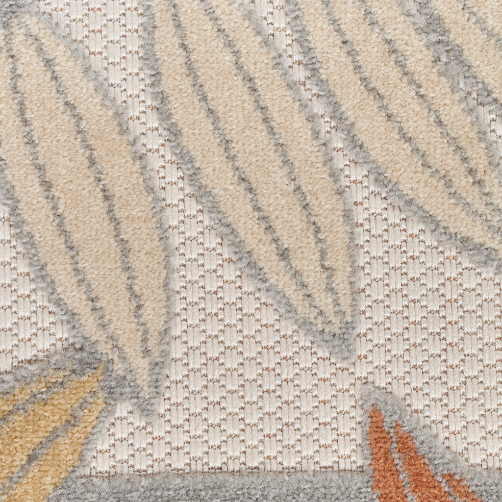 nourison aloha alh18 blue mocha rug