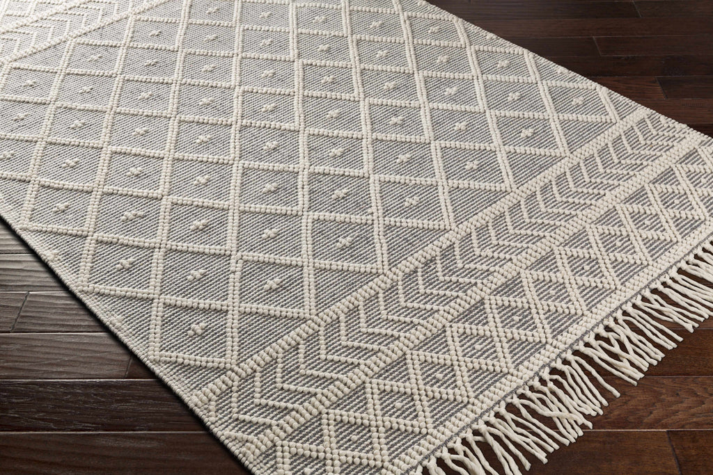 Hauteloom Cromford CROMF Ivory Woven/Flatwoven Cotton Rug