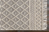 Hauteloom Cromford CROMF Ivory Woven/Flatwoven Cotton Rug