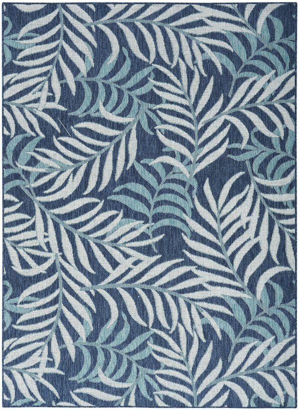 nourison garden oasis goa01 navy rug
