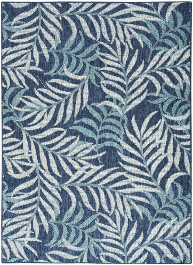 nourison garden oasis goa01 navy rug