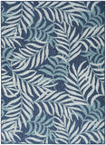 nourison garden oasis goa01 navy rug