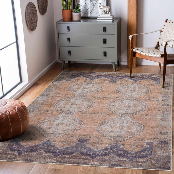 Hauteloom Carrabelle CRRB Navy Machine Made Chenille-Polyester Rug