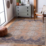 Hauteloom Carrabelle CRRB Navy Machine Made Chenille-Polyester Rug