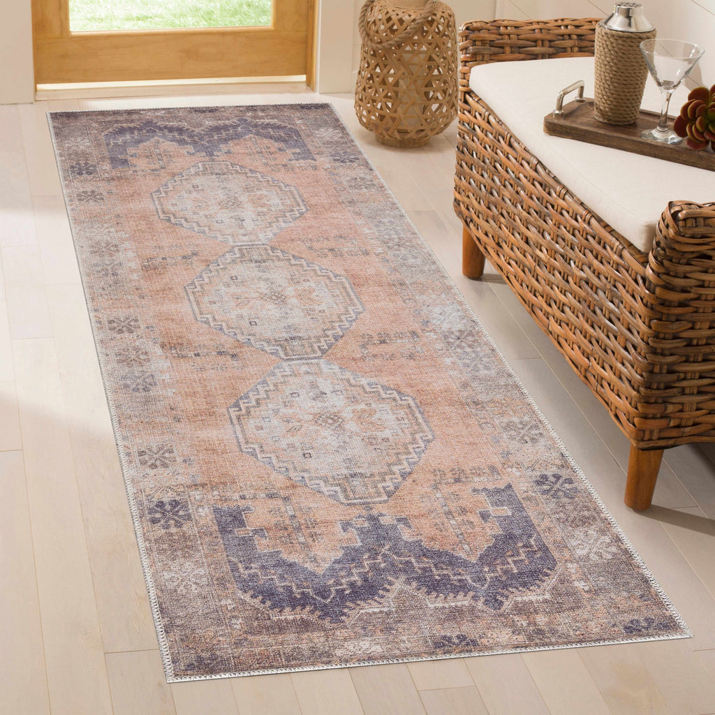 Hauteloom Carrabelle CRRB Navy Machine Made Chenille-Polyester Rug