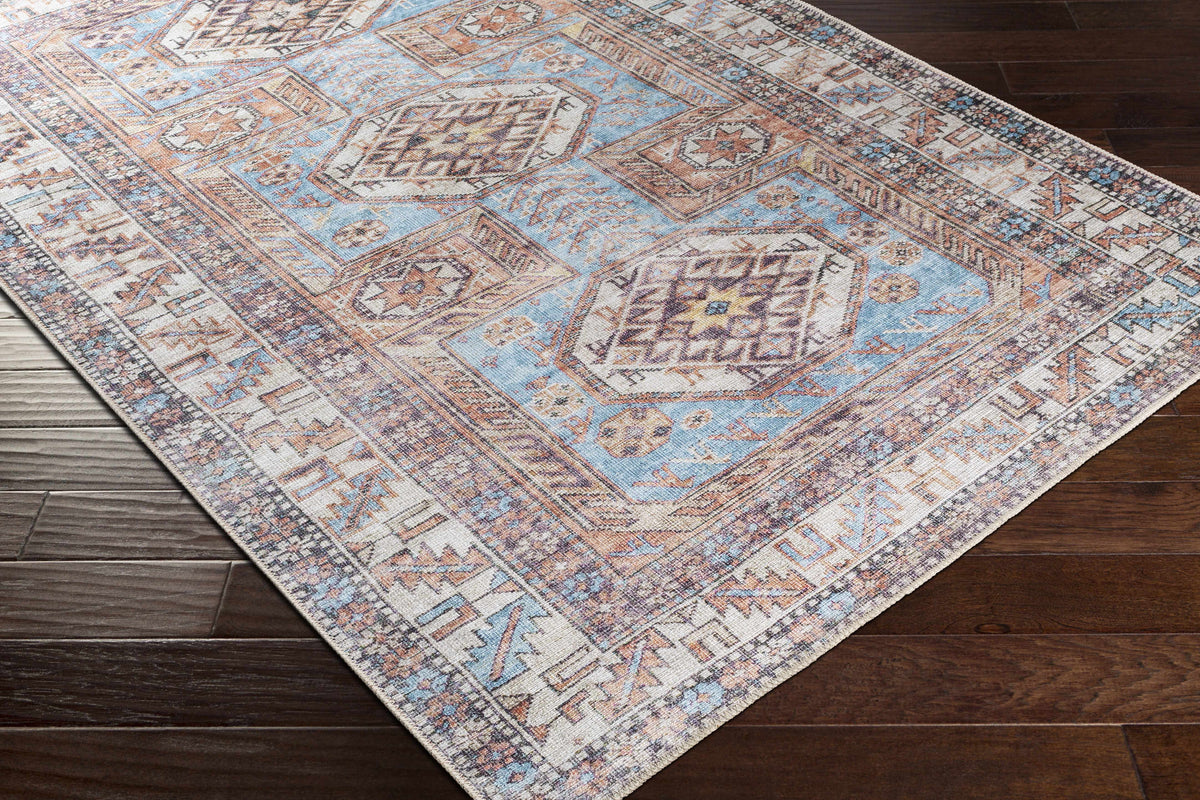 Hauteloom Croy CRYFE Coral Machine Made Chenille-Polyester Rug