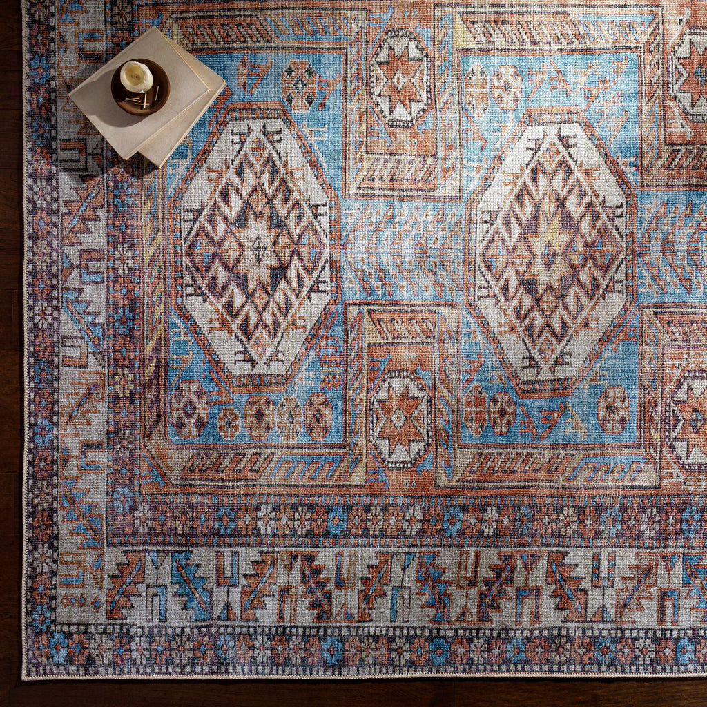 Hauteloom Croy CRYFE Coral Machine Made Chenille-Polyester Rug