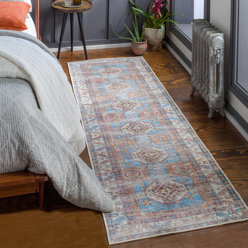 Hauteloom Croy CRYFE Coral Machine Made Chenille-Polyester Rug