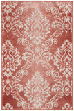 nourison elation etn03 brick ivory rug