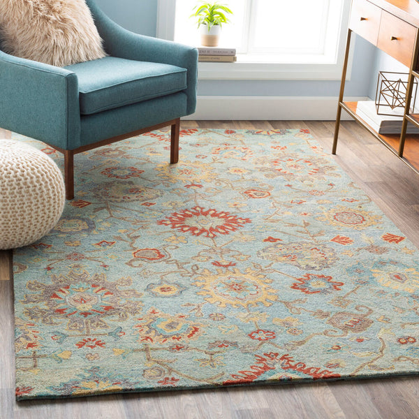 surya rug co classic nouveau csn1004 green rug