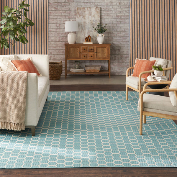 nourison twist reversible tws01 aqua rug