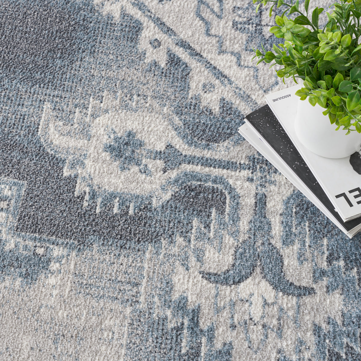 nourison astra machine washable asw11 blue ivory rug