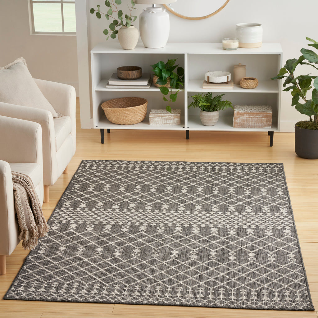 nourison positano pos02 charcoal rug