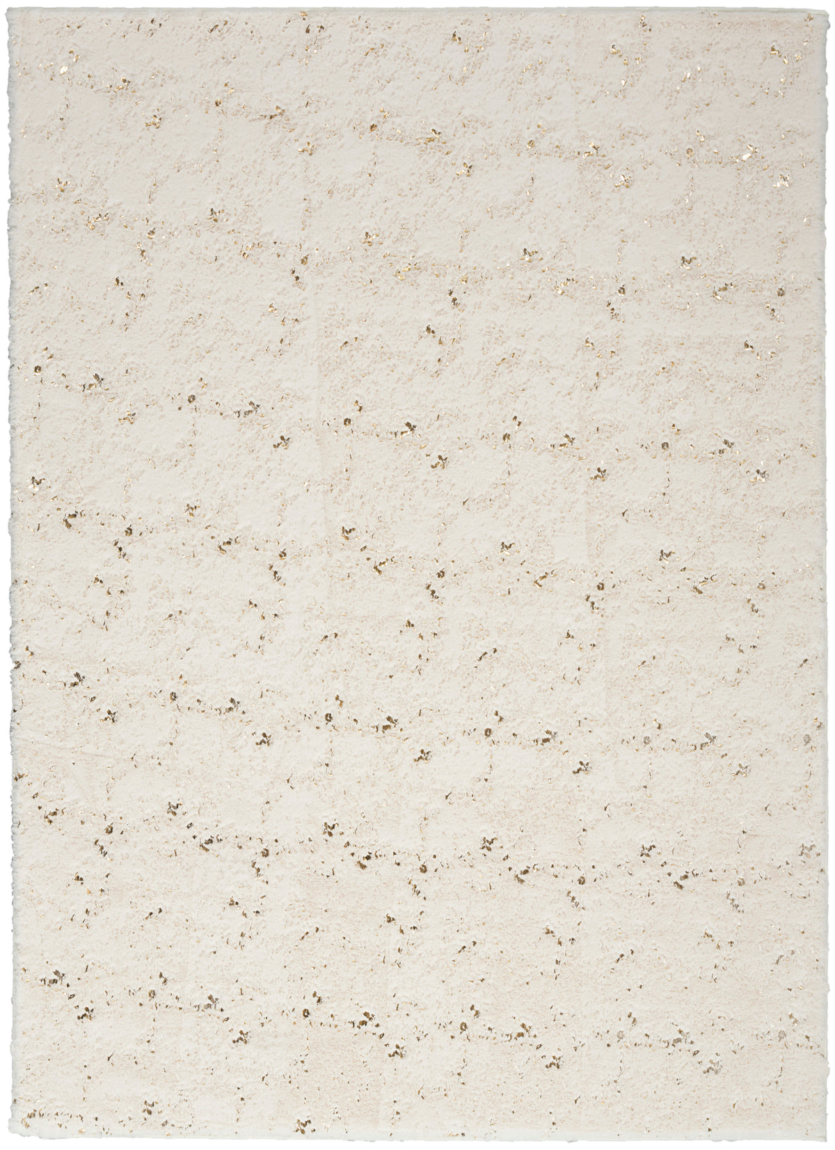 nourison cozy shimmer csh01 ivory gold rug
