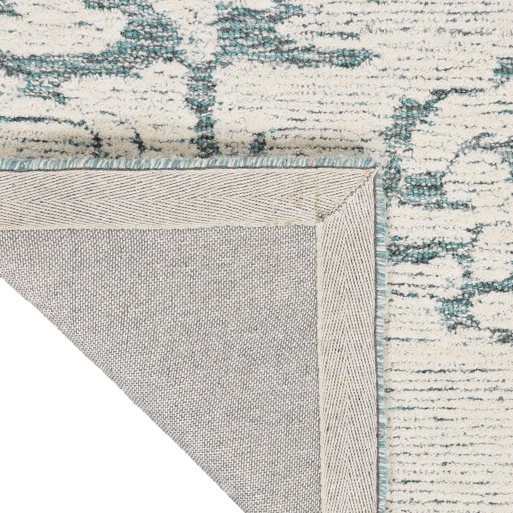 nourison ck009 sculptural scl01 teal rug