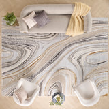 nourison glitz glz21 grey gold rug