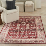 nourison vintage home vnh02 red rug