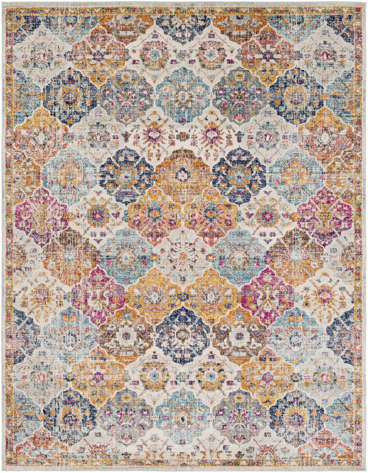 Hauteloom Custar CUS Burnt Orange Machine Made Polypropylene Rug