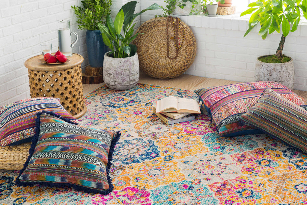 Hauteloom Custar CUS Burnt Orange Machine Made Polypropylene Rug