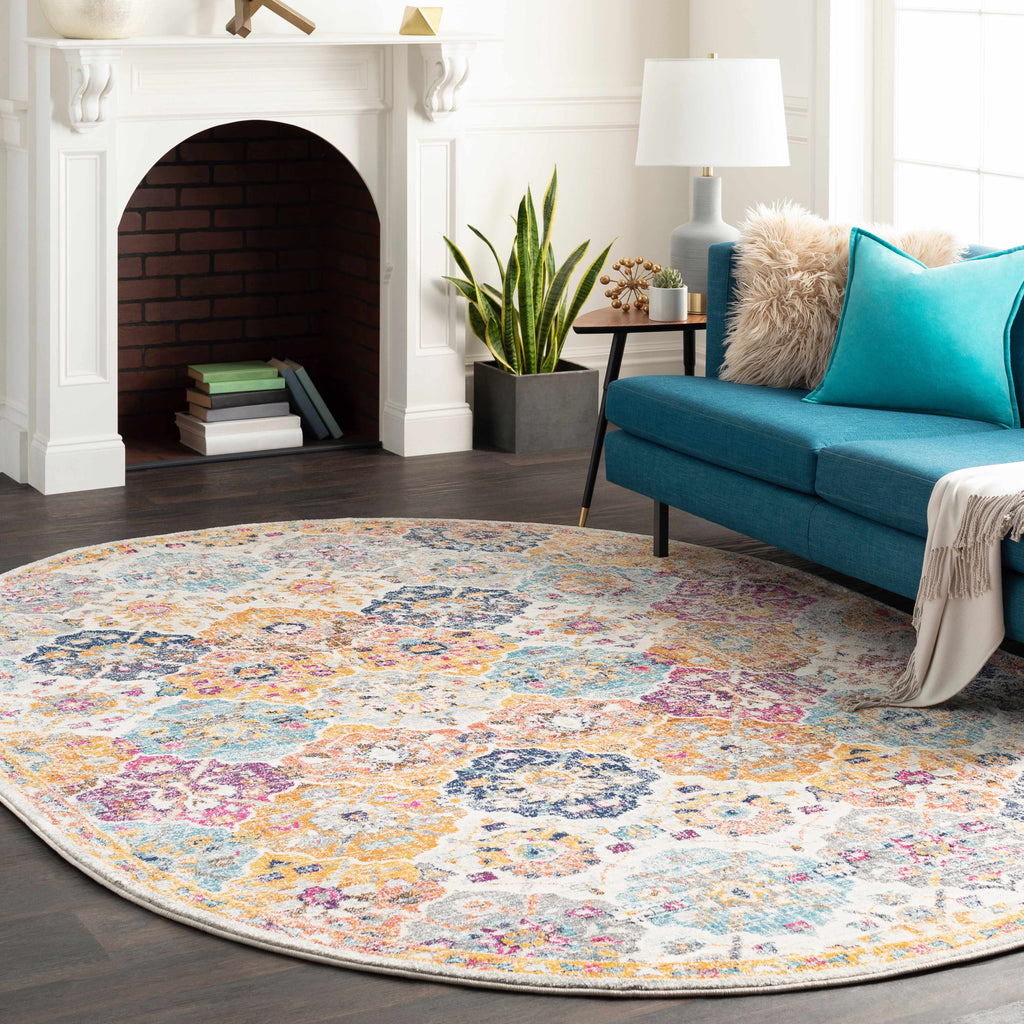Hauteloom Custar CUS Burnt Orange Machine Made Polypropylene Rug