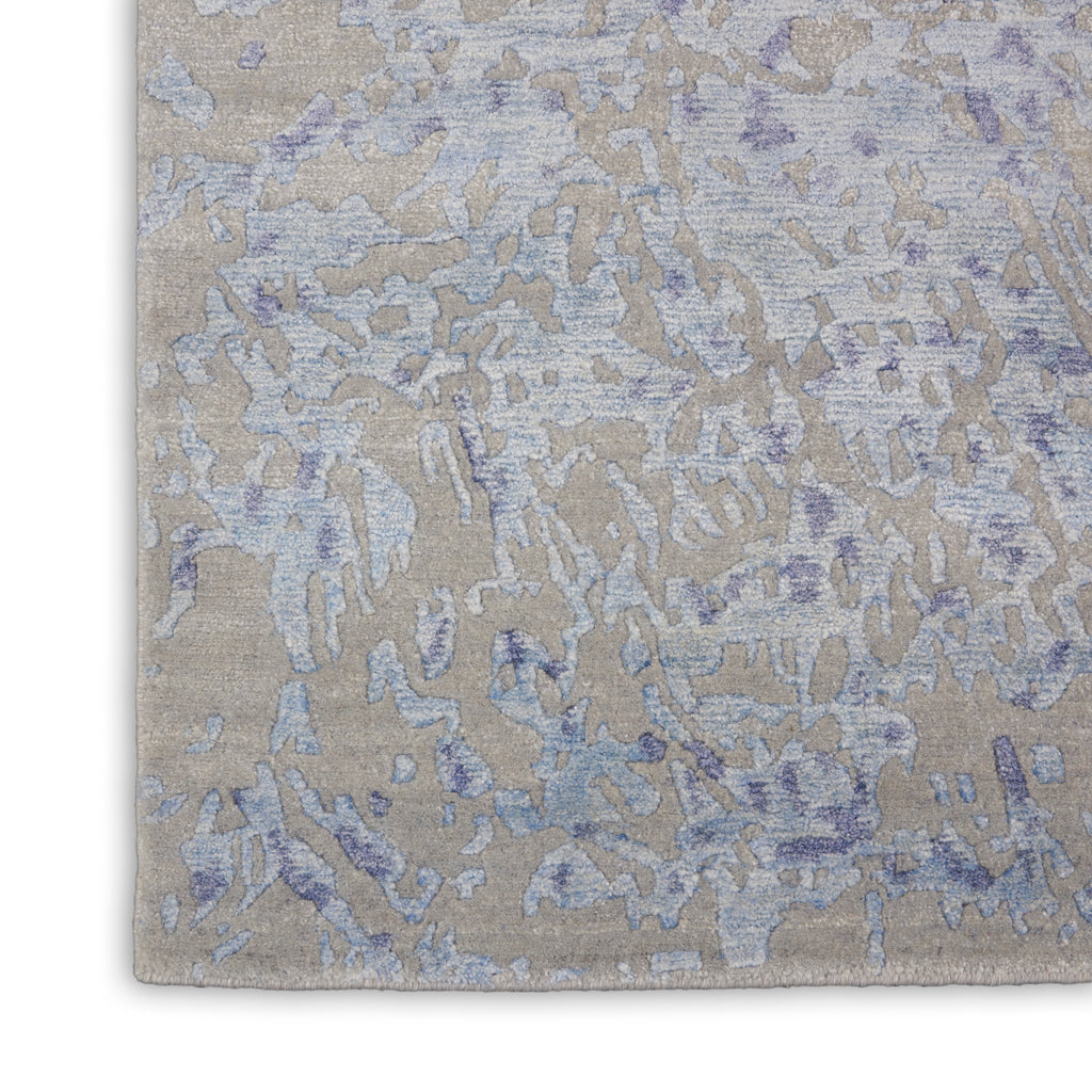 nourison silk shadows sha18 grey blue rug