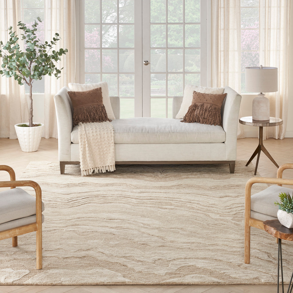 nourison graceful gru01 taupe rug