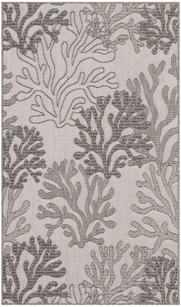 nourison garden oasis goa05 grey rug