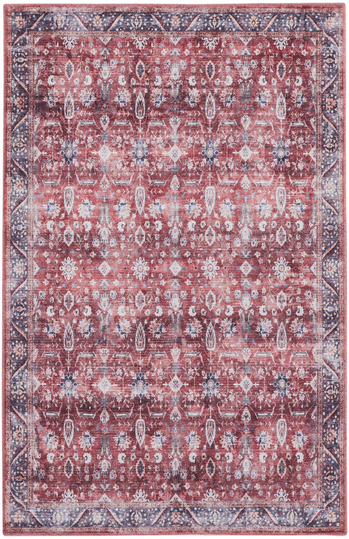 nourison grand washables grw06 brick ivory rug