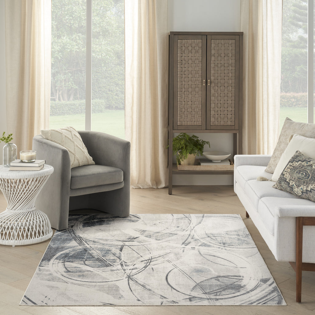 nourison astra machine washable asw14 silver blue rug