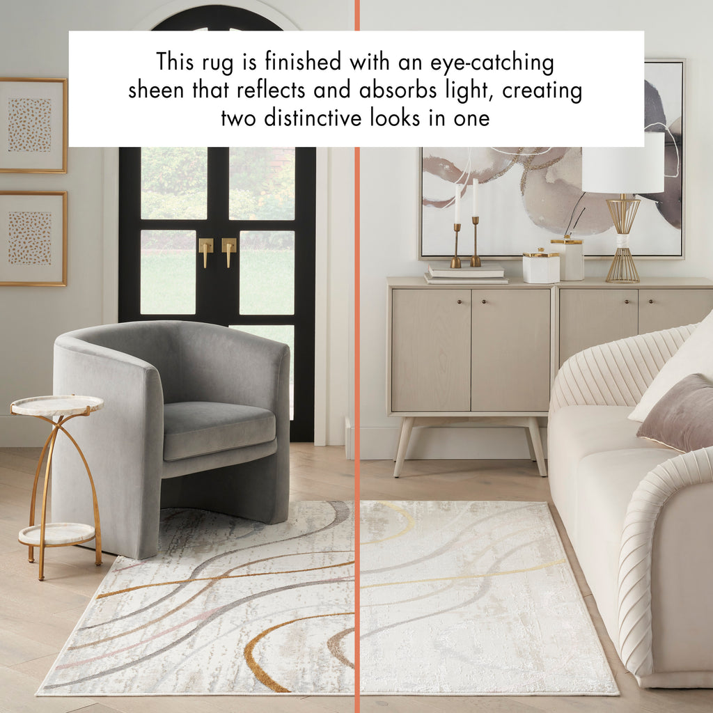 nourison glitz glz01 ivory multi rug