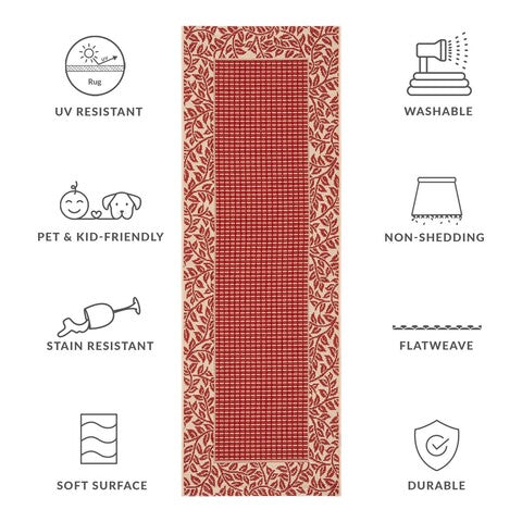 safavieh clearance courtyard cy0727 3707 red rug