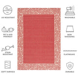 safavieh clearance courtyard cy0727 3707 red rug