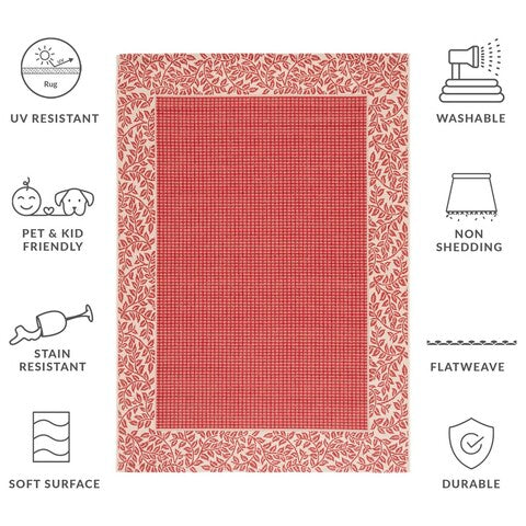 safavieh clearance courtyard cy0727 3707 red rug