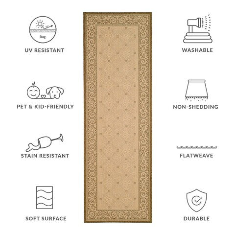 safavieh clearance courtyard cy1502 3001 natural rug