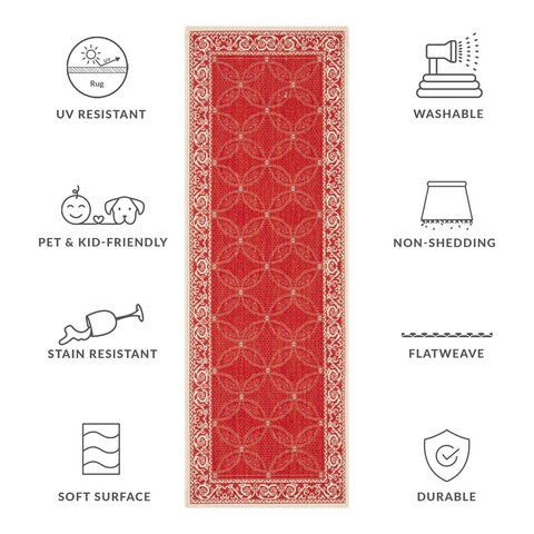 safavieh clearance courtyard cy1502 3707 red rug