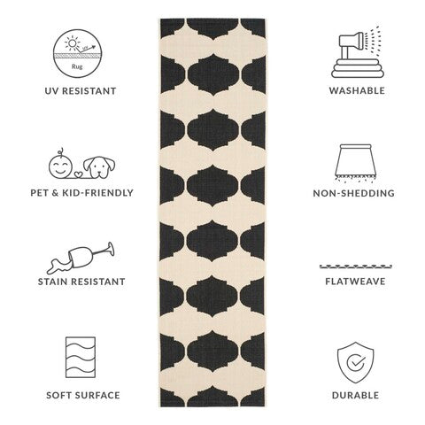 safavieh clearance courtyard cy6162 256 black rug