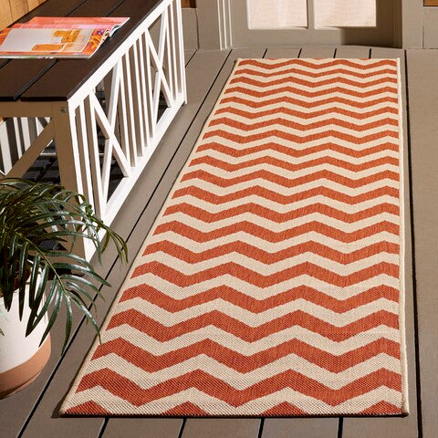 safavieh clearance courtyard cy6244 241 terra cotta rug
